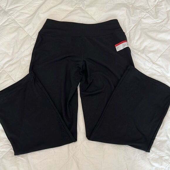 NWT c9 by Champion size XS black cropped wide leg hidden drawstring waist - Picture 3 of 13